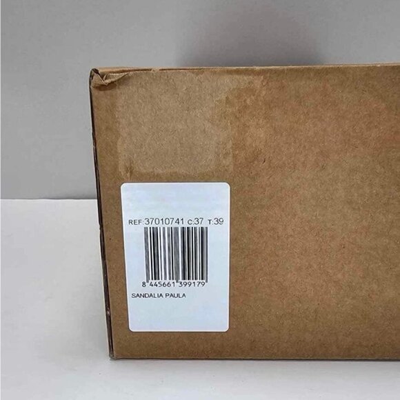 Mango - Ladies, Paula Leather Strappy Flat - Beige. Size: 8.5 (US). NIB - Picture 9 of 11